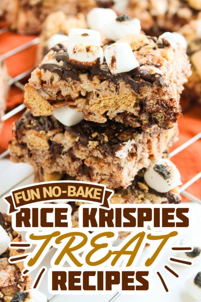rice krispie treat recipes - S’mores Rice Krispie Bars