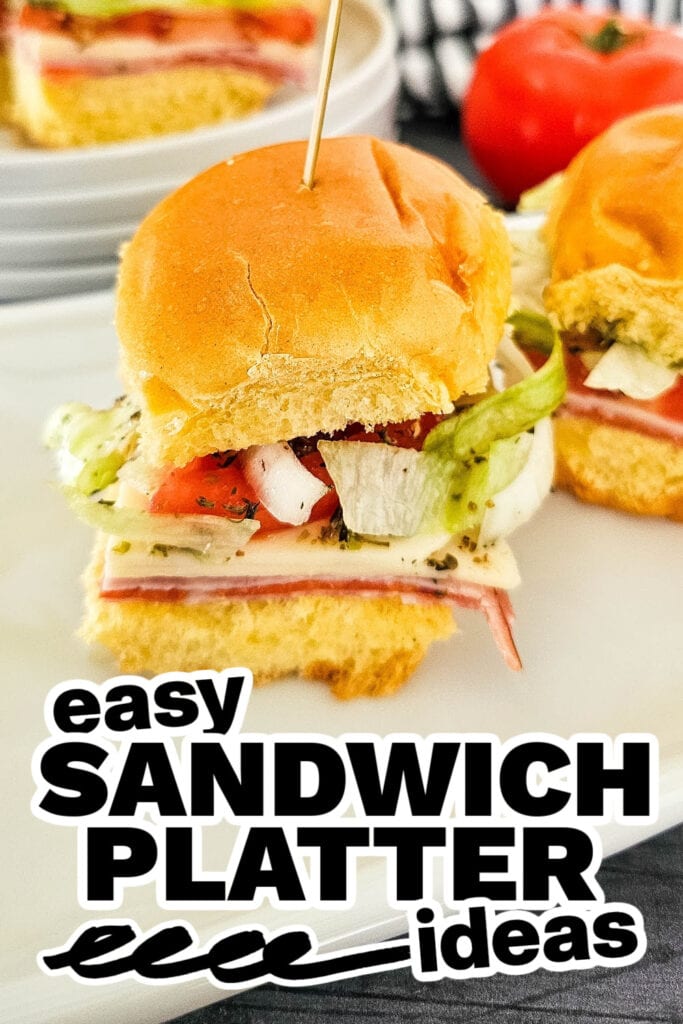 sandwich platter ideas - Bite-Sized Italian Sub Sliders
