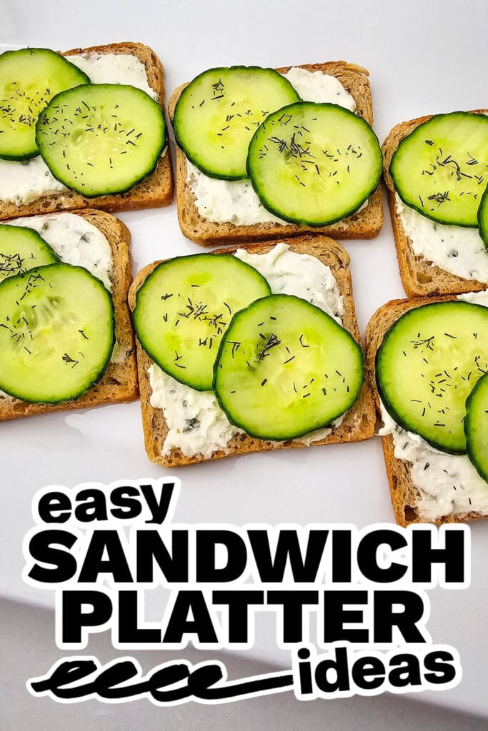 sandwich platter ideas - Fresh Cucumber Sandwiches