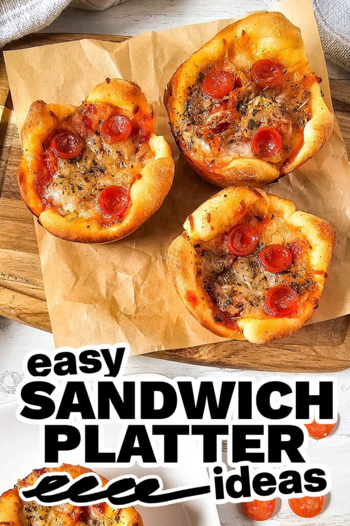 sandwich platter ideas - Mini Pepperoni Pizza Puffs