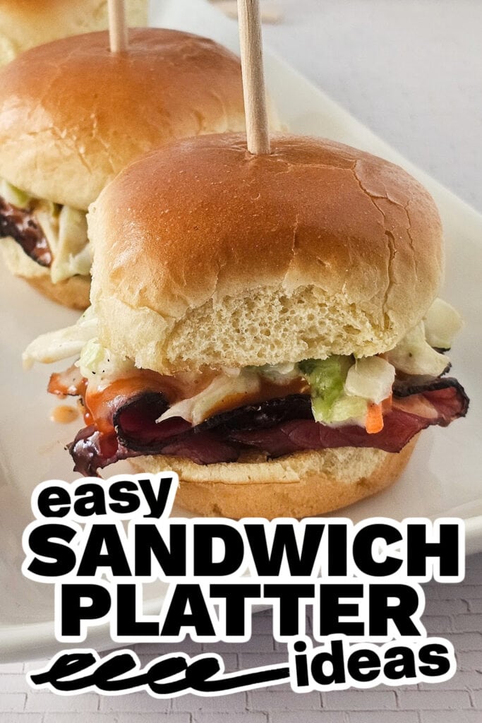 sandwich platter ideas - Pastrami Slaw Sliders