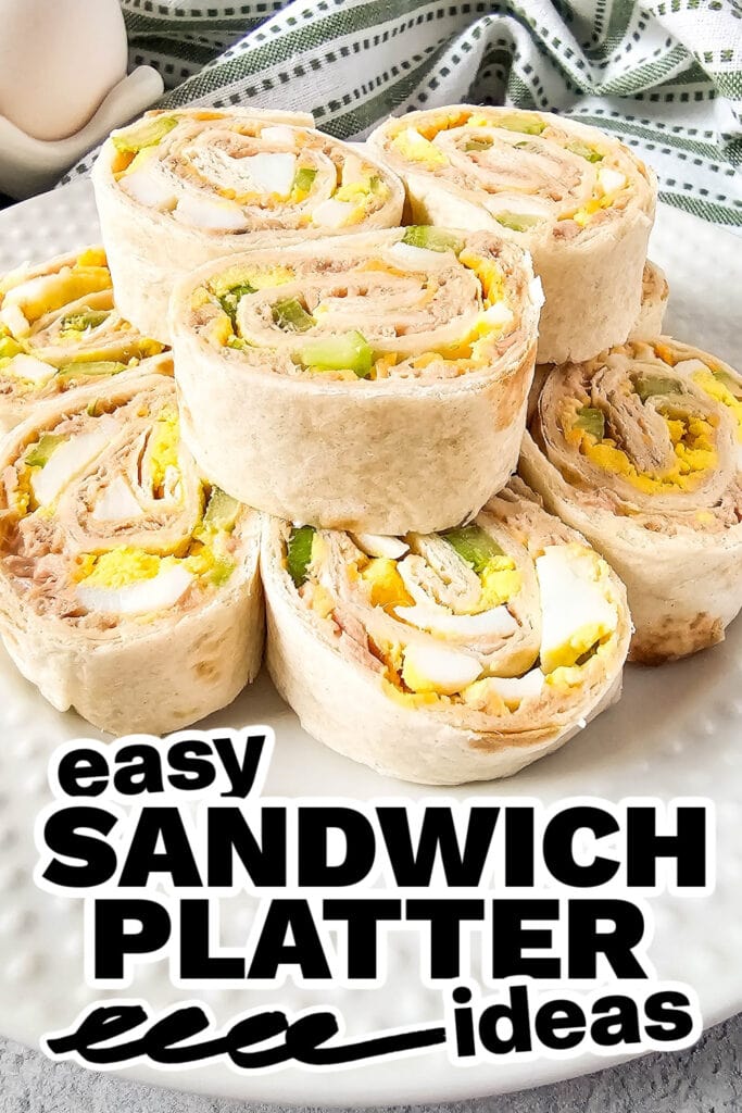 sandwich platter ideas - Simple Tuna Salad Pinwheels