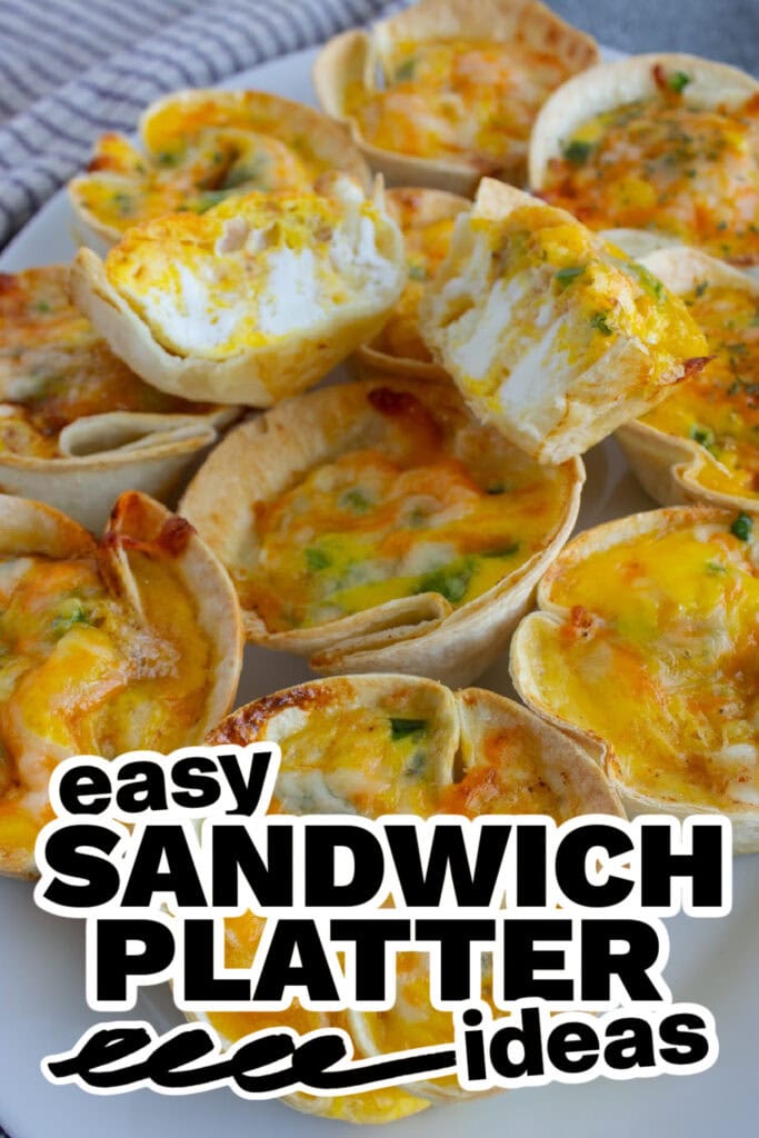 sandwich platter ideas - Three Cheese Mini Quiches