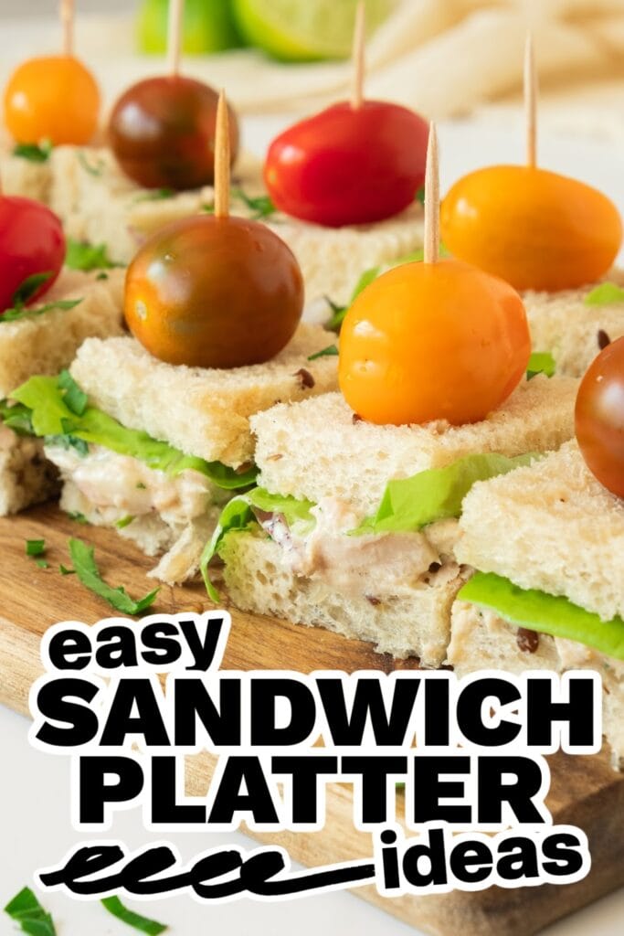 sandwich platter ideas - tuna tea sandwiches