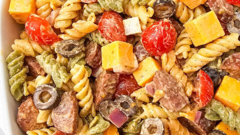 smoked sausage pasta salad featured image