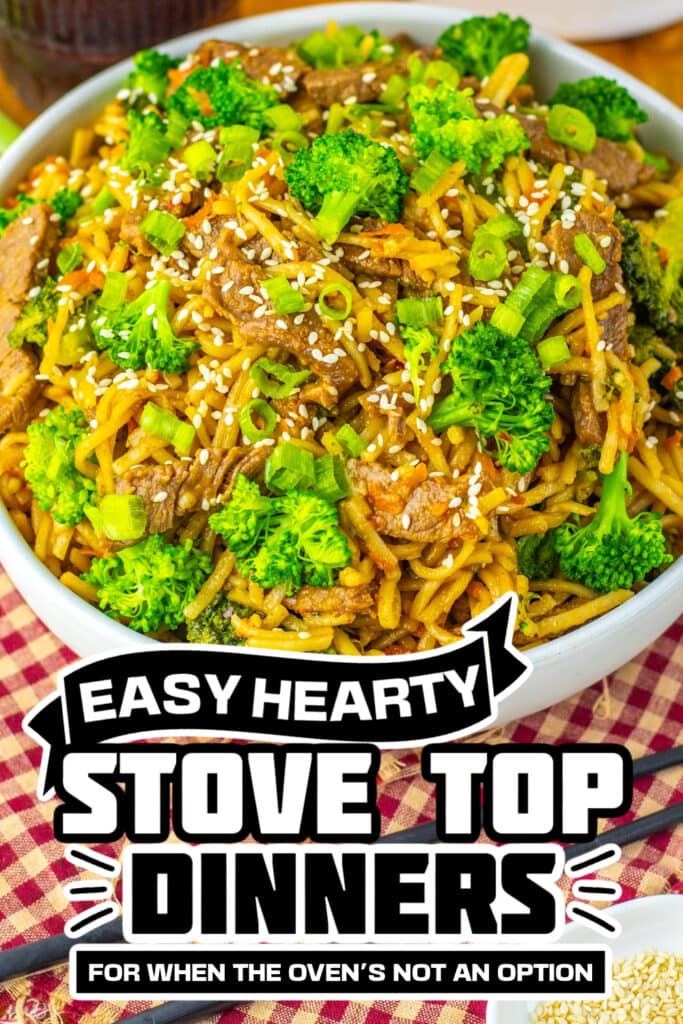 stove top dinners - Beef and Broccoli Lo Mein