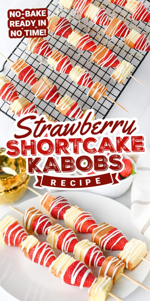 strawberry shortcake kabos - strawberry dessert recipe