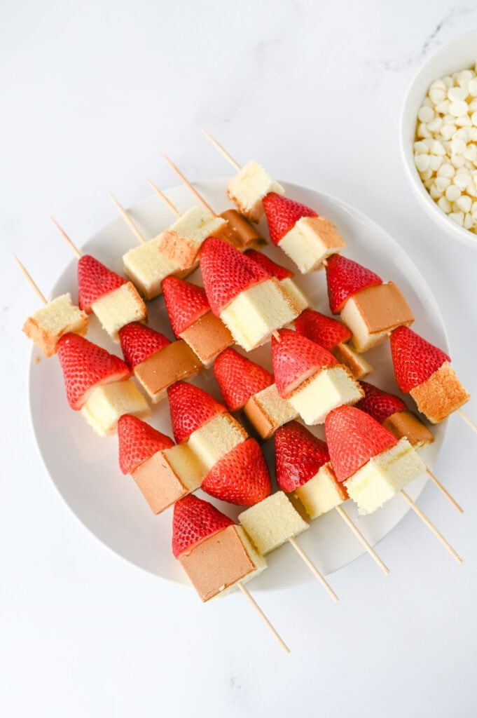 Strawberry Shortcake Kabobs Process Photo