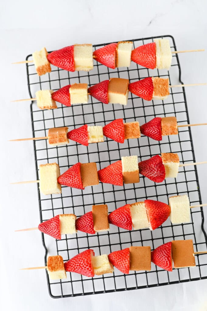 Strawberry Shortcake Kabobs Process Photo