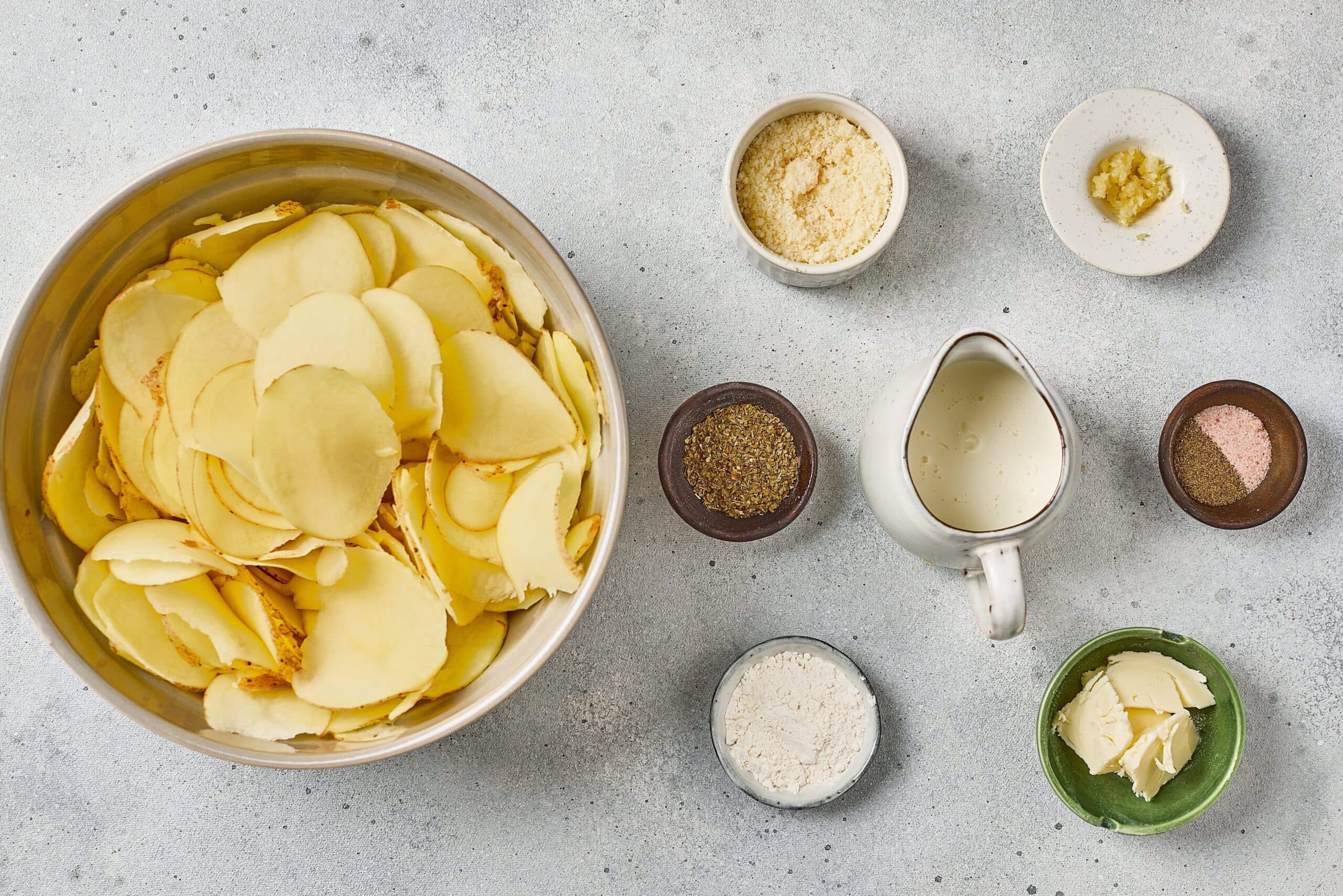 Creamy Scalloped Potatoes Process Ingredients