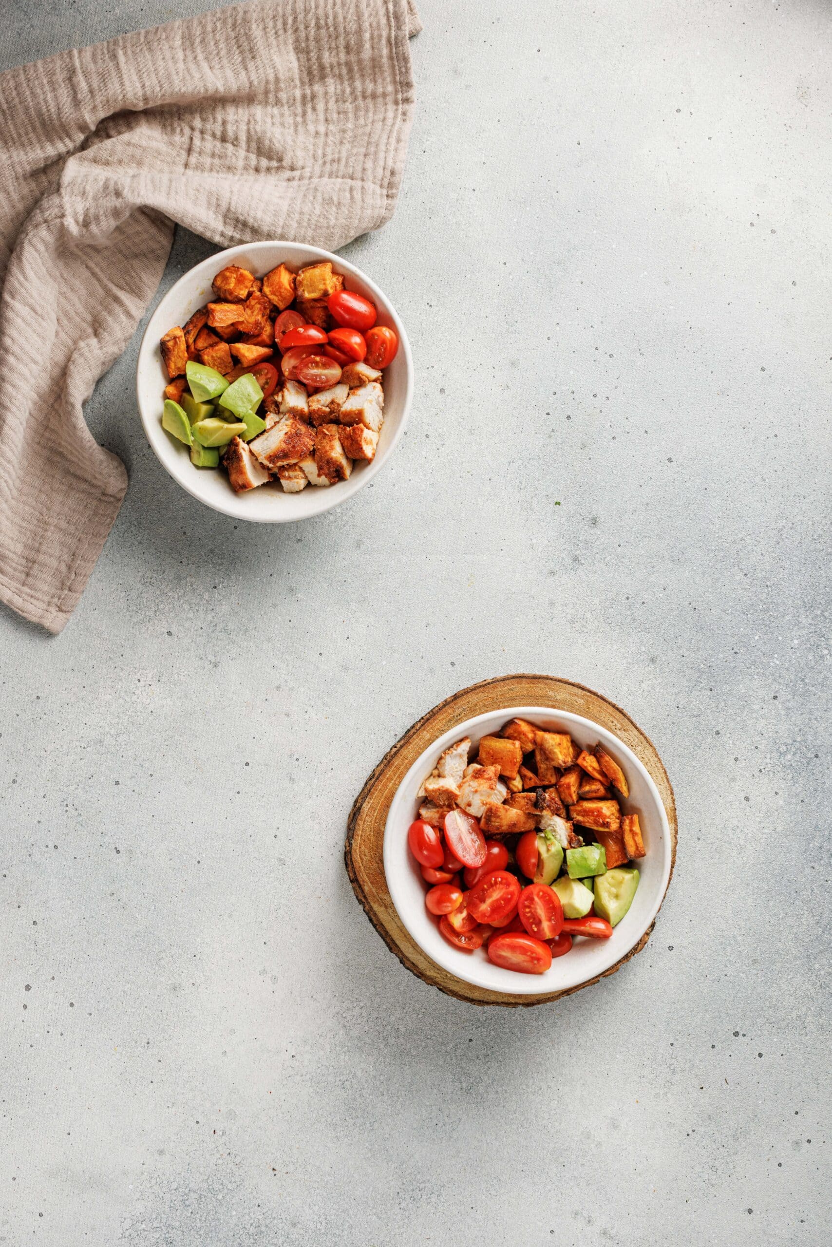 Blackened Chicken and Sweet Potato Bowl Process Photo