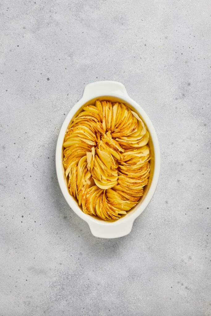 Creamy Scalloped Potatoes Process Photo