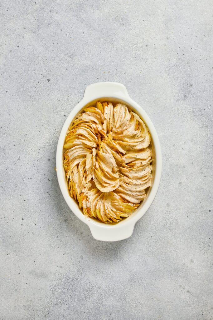 Creamy Scalloped Potatoes Process Photo