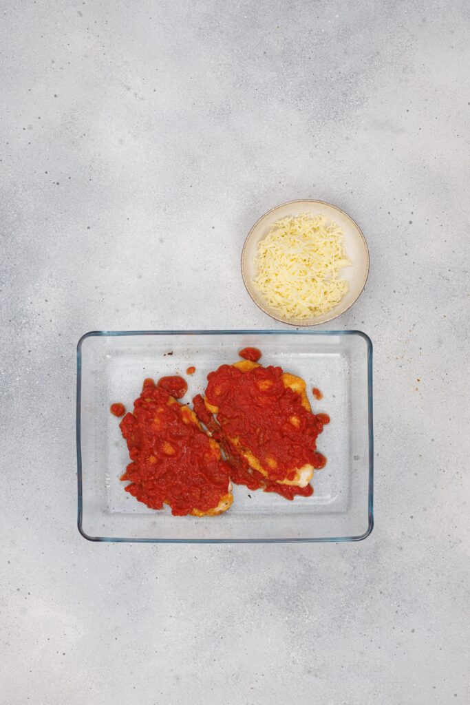 Chicken Parmesan Process Photo