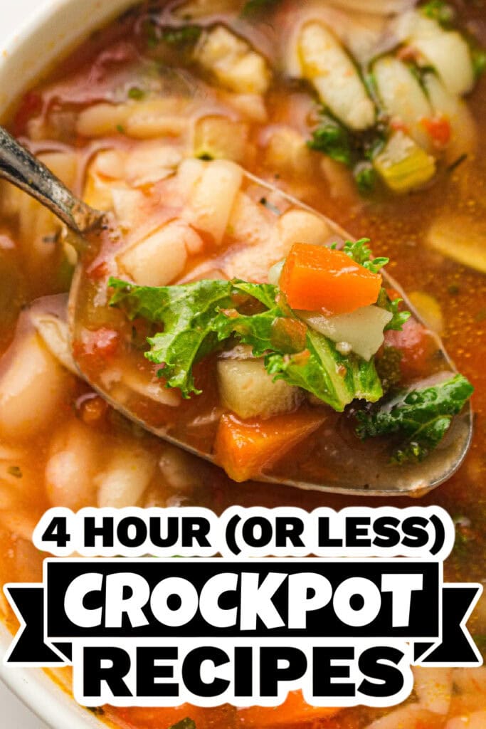 4 hour crockpot recipes -Slow Cooker Minestrone