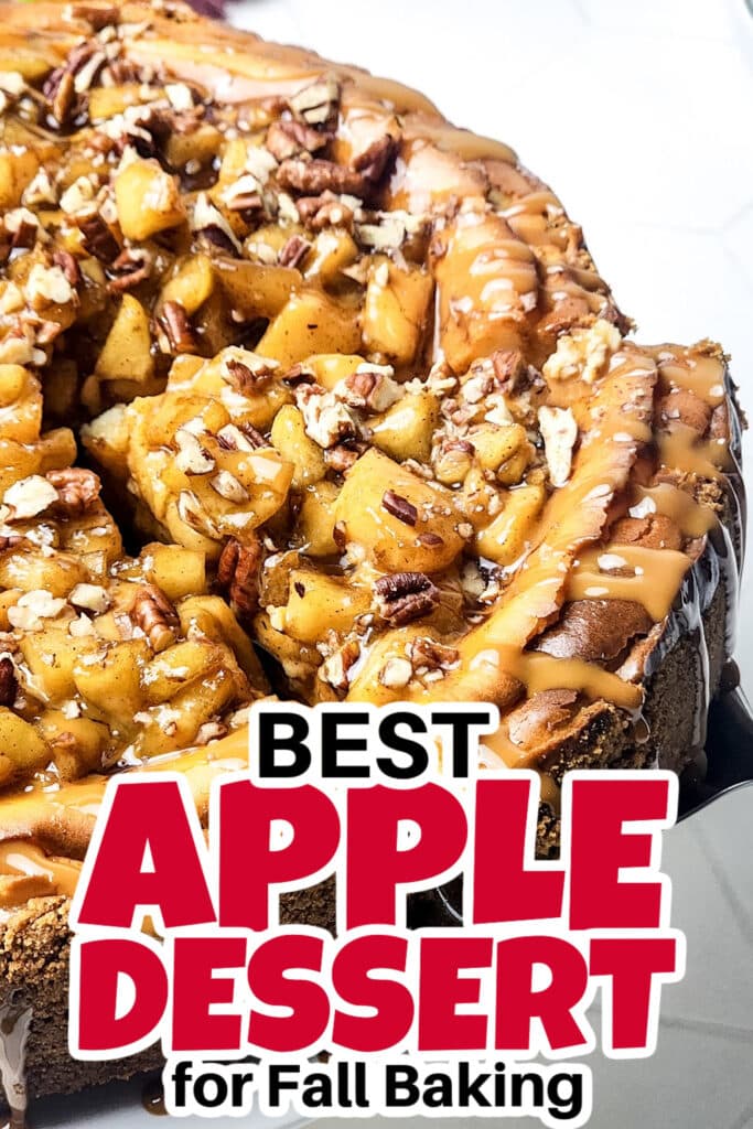 Apple Dessert Recipe-Caramel Apple Cheesecake