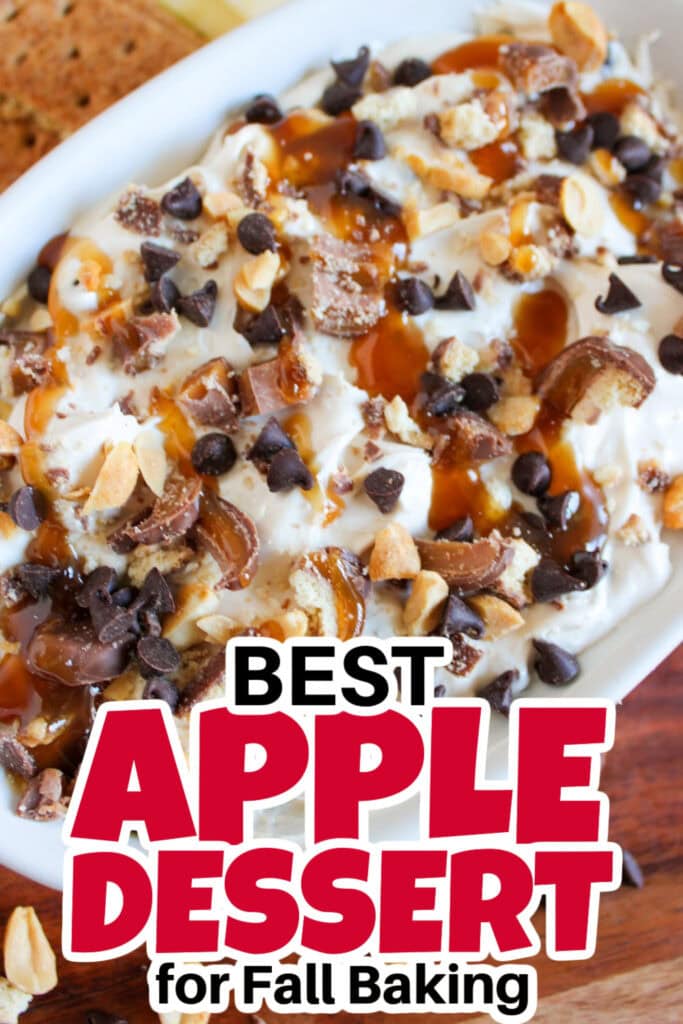 Apple Dessert Recipe-Caramel Twix Apple Dip
