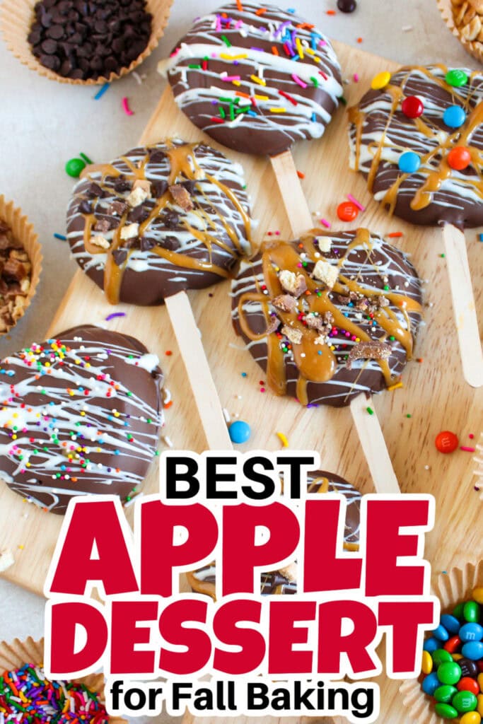 Apple Dessert Recipe-Chocolate Covered Apple Sticks