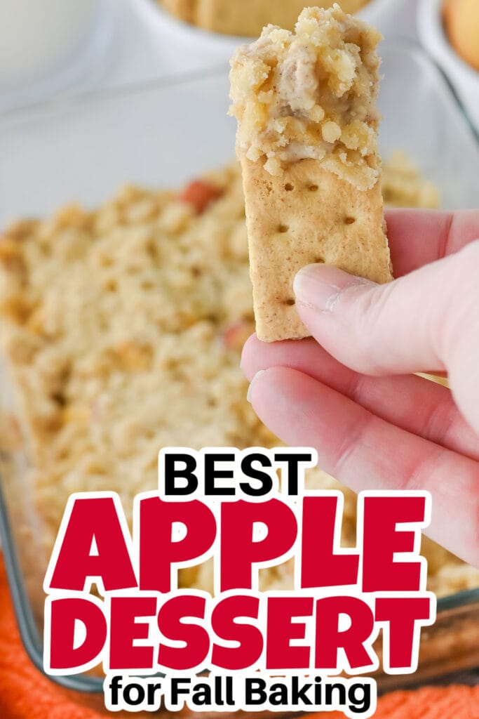Apple Dessert Recipes-Baked Apple Pie Dip with Streusel Topping
