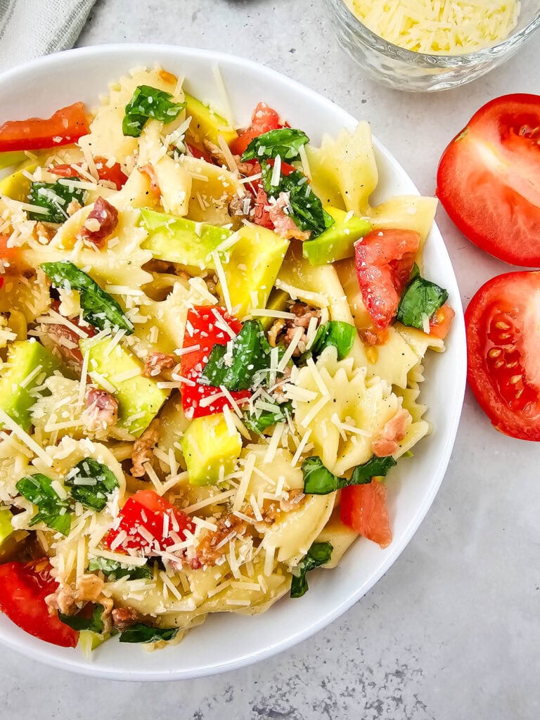 Avocado Pasta Salad Process Photo