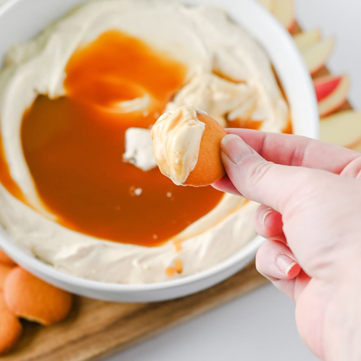 Caramel Apple Cheesecake Dip Featured Image copy