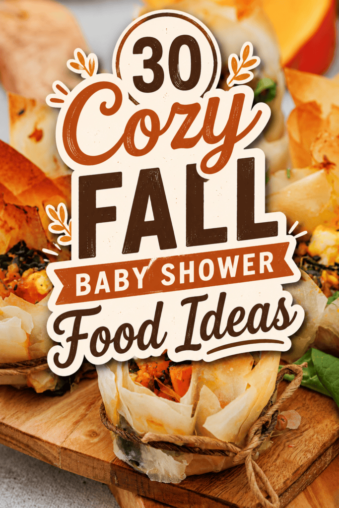 fall baby shower food ideas