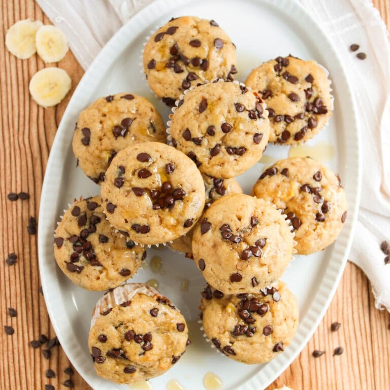 Chocolate Chip & Banana Pancake Muffins Featured Image copy