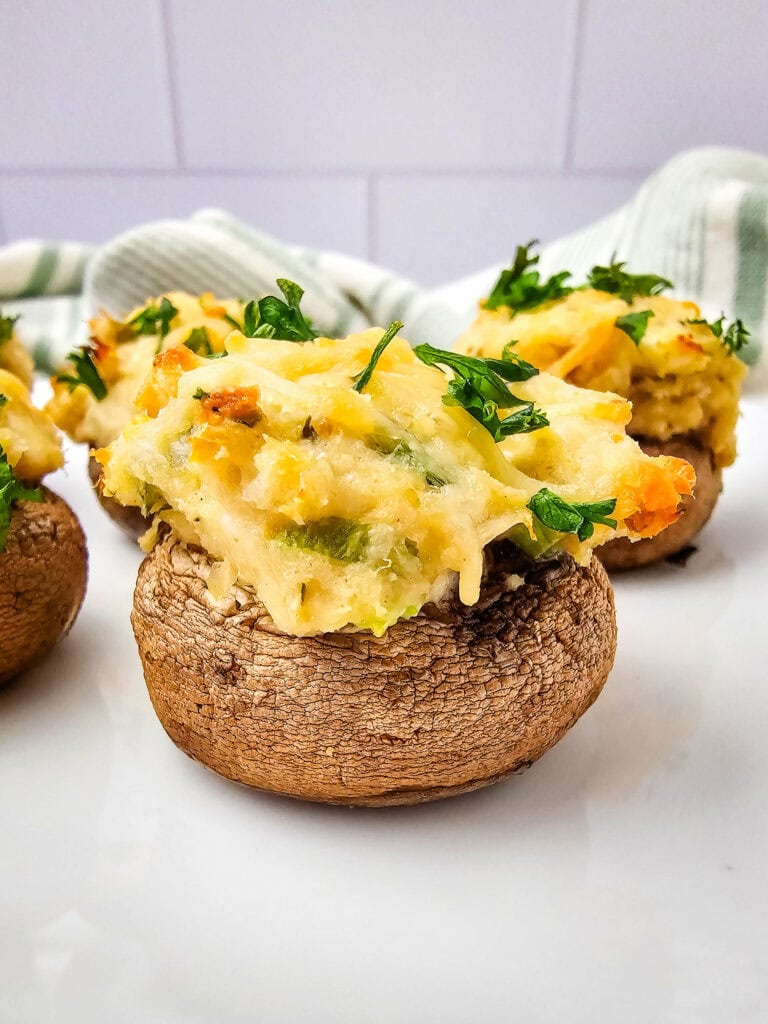 Crab Stuffed Mushrooms Process Photo