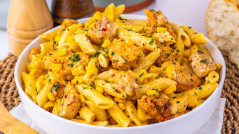 Creamy Cajun Corn Chicken Pasta Featured Image copy