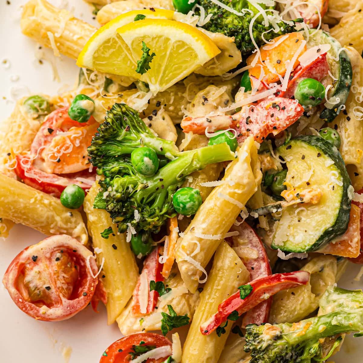 Creamy Pasta Primavera Featured image copy