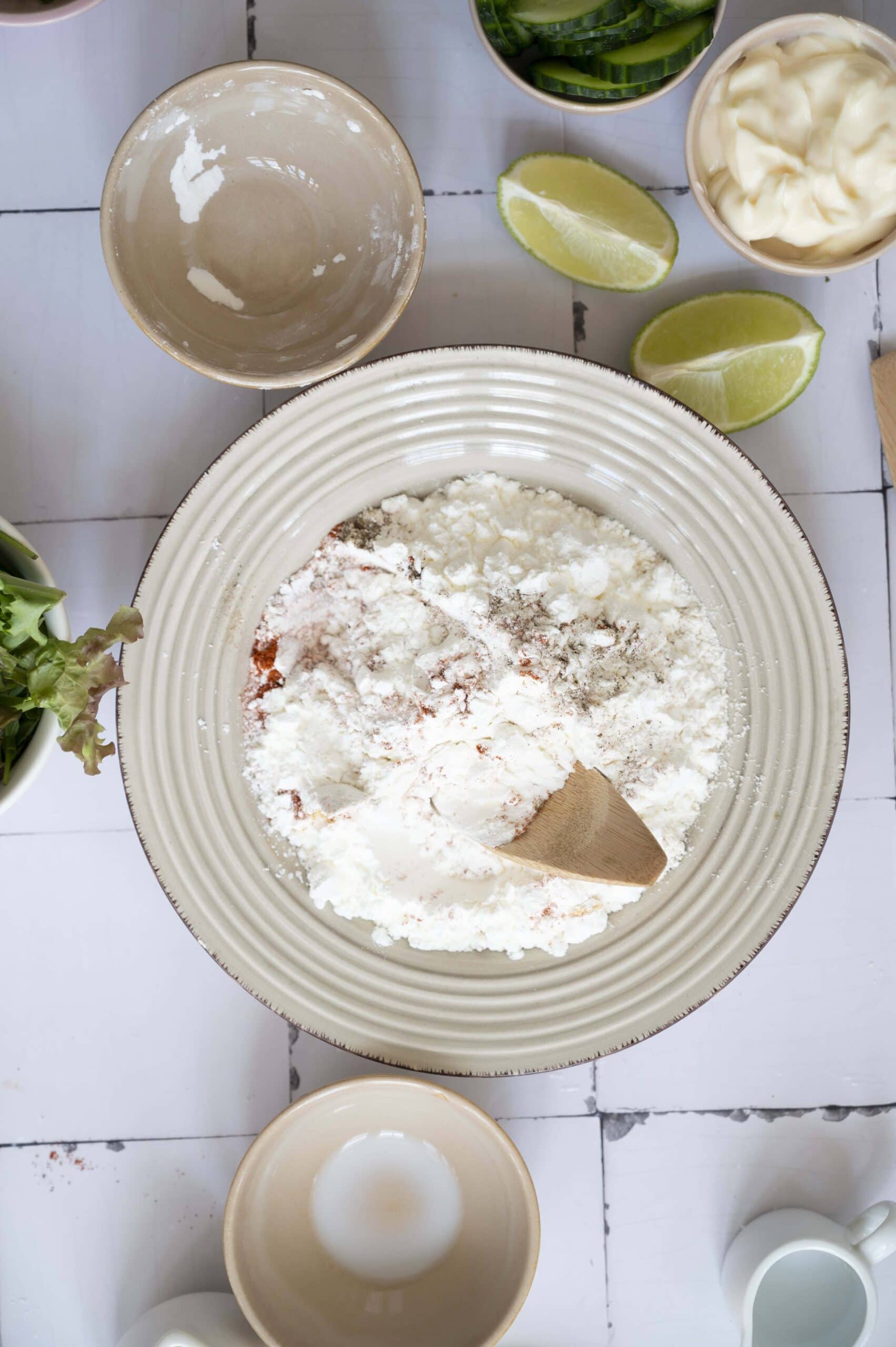 Bang Bang Chicken n Rice Process Photo