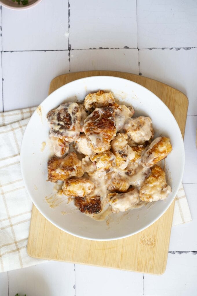 Bang Bang Chicken n Rice Process Photo