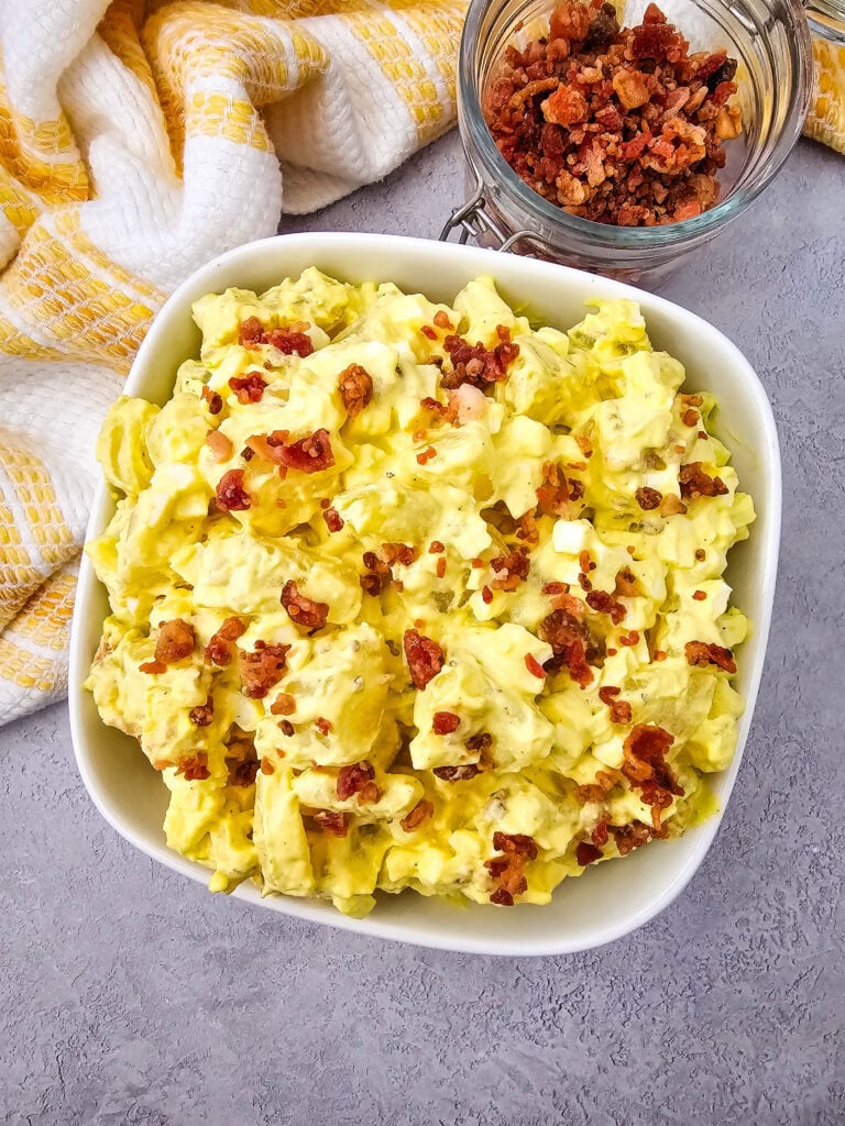 Deviled Egg Potato Salad Process Photo