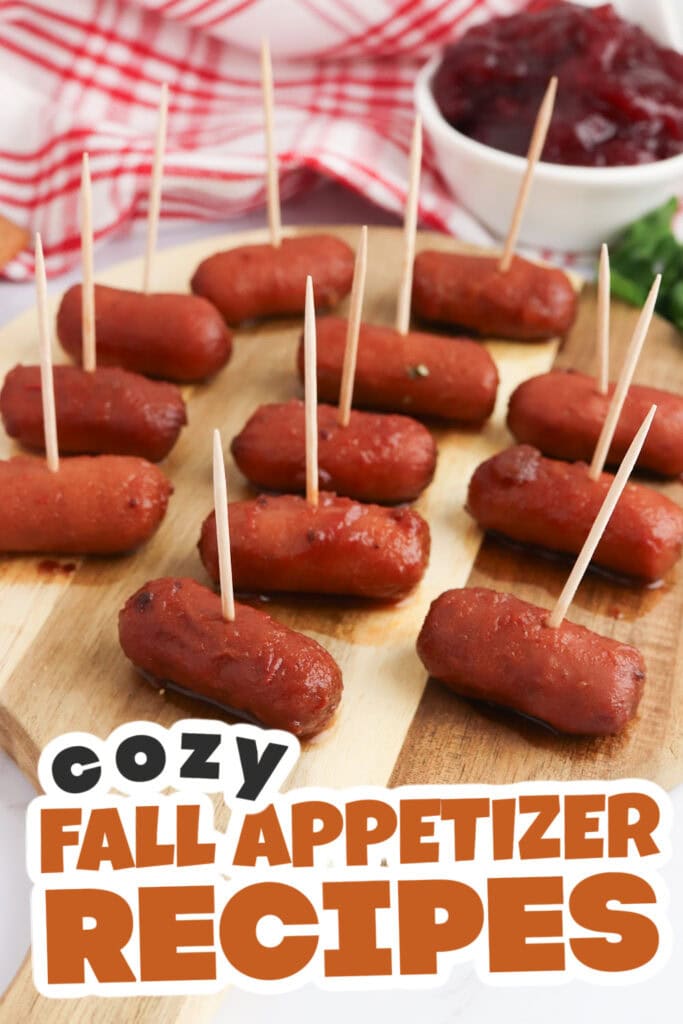 Fall Appetizers-Cranberry Cocktail Sausages