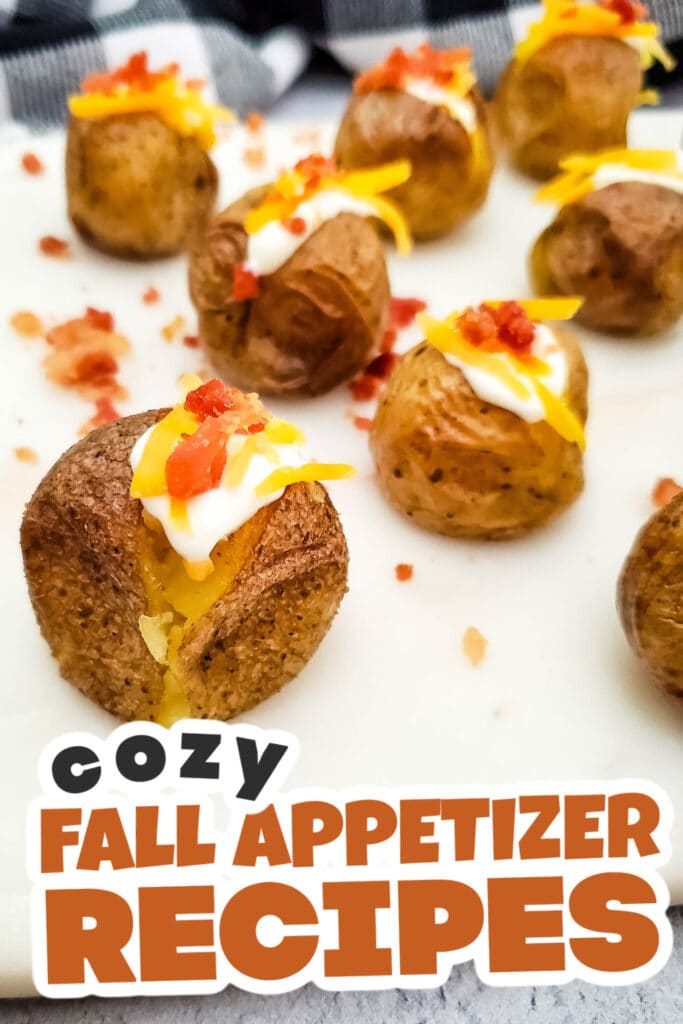 Fall Appetizers-Loaded Mini Baked Potato Bites