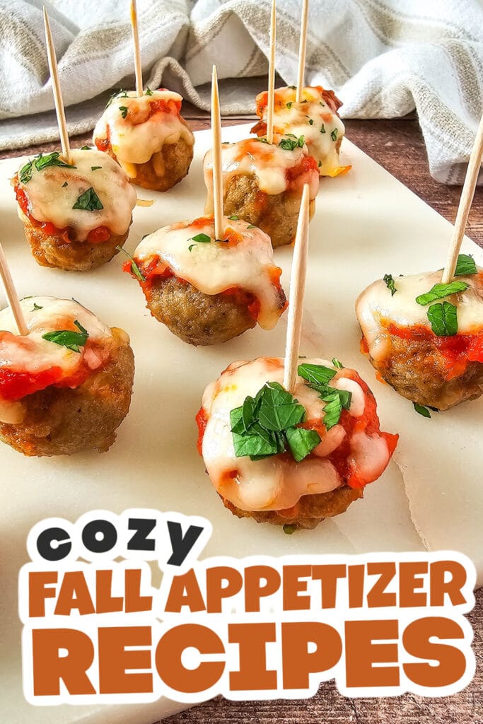 Fall Appetizers-Meatball Marinara Bites