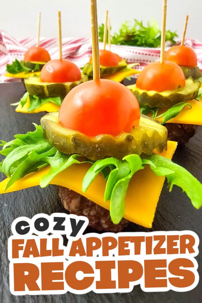 Fall Appetizers-Mini Cheeseburger Bites