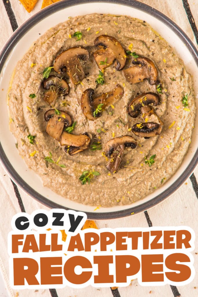 Fall Appetizers-Mushroom Hummus