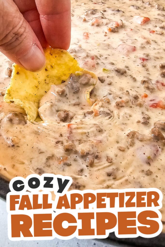 Fall Appetizers-Queso Blanco Rotel Dip