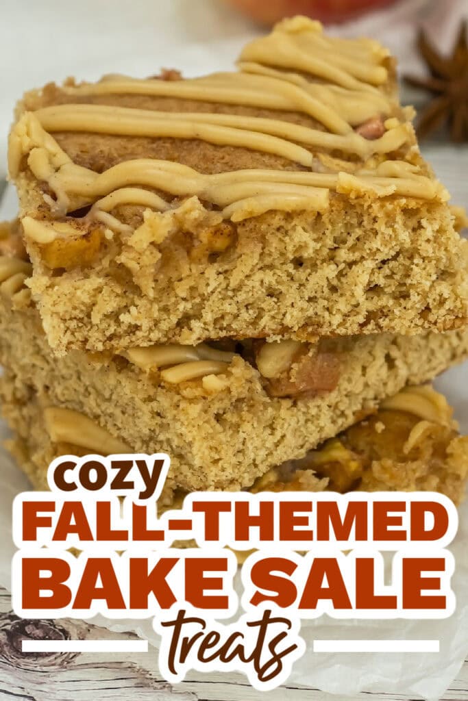 Fall Bake Sale Treats- Apple Blondie Bars
