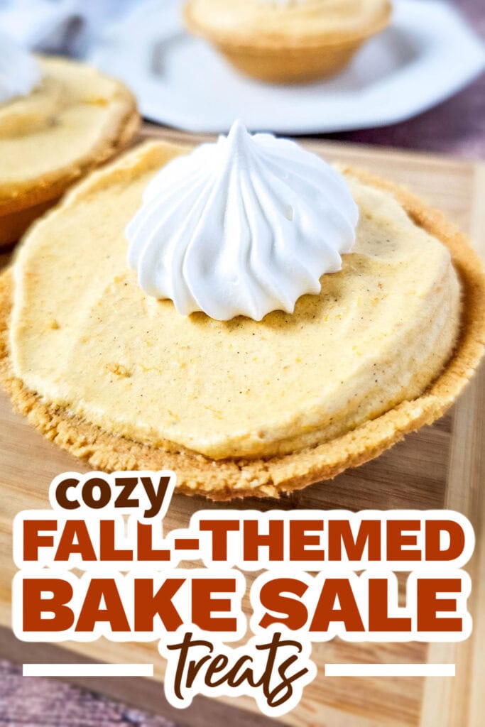 Fall Bake Sale Treats-Mini Pumpkin Marshmallow Pies