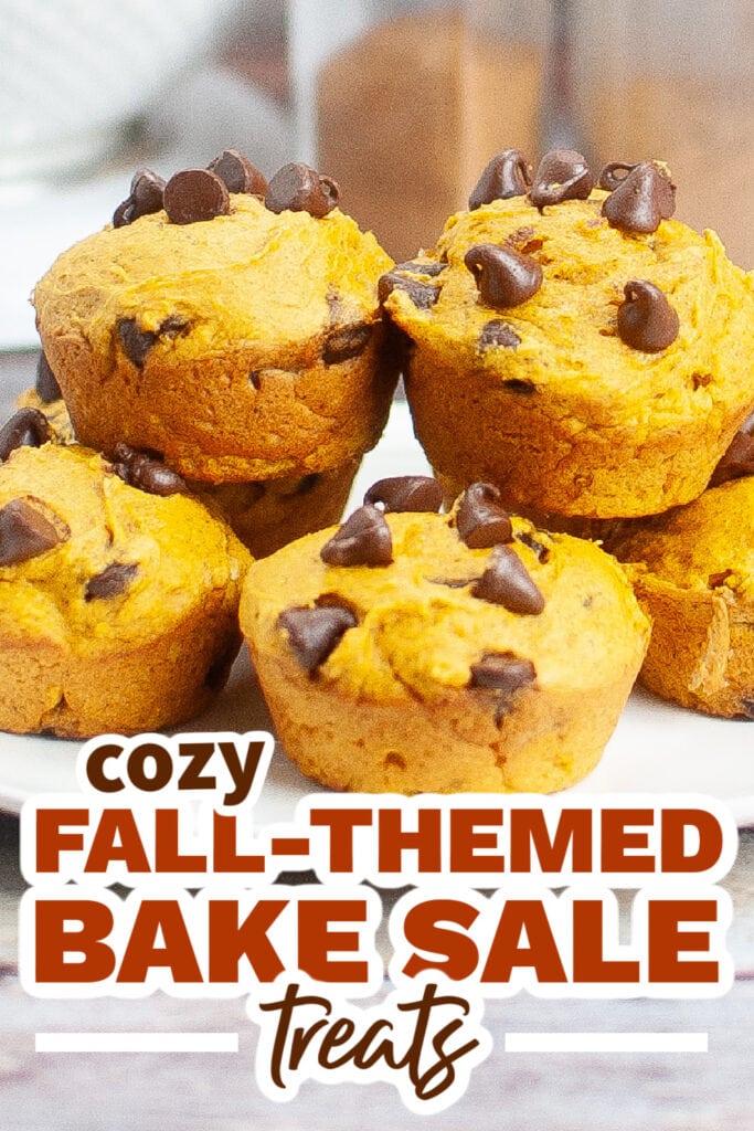 Fall Bake Sale Treats-Pumpkin Chocolate Chip Muffins