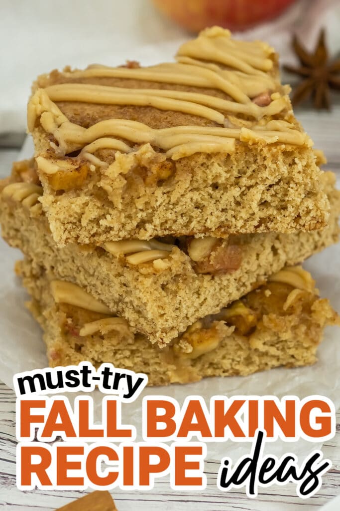Fall Baking Recipes-Apple Blondies