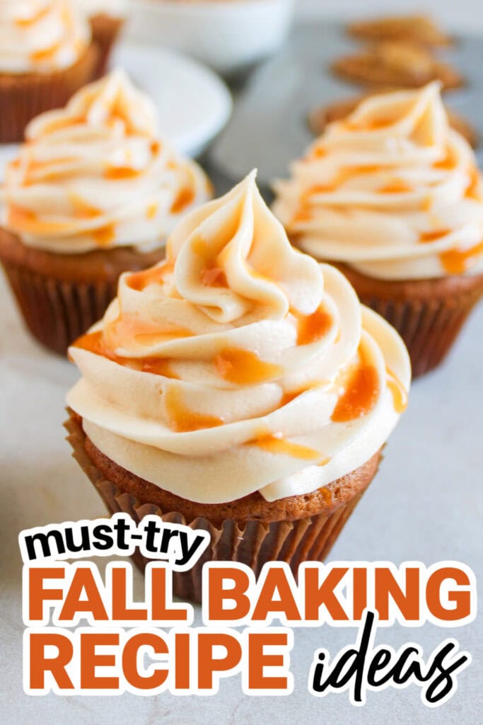 Fall Baking Recipes-Apple Spice Cupcakes