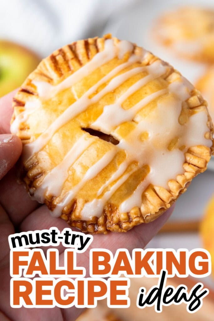 Fall Baking Recipes-Mini Apple Hand Pies with Sweet Glaze