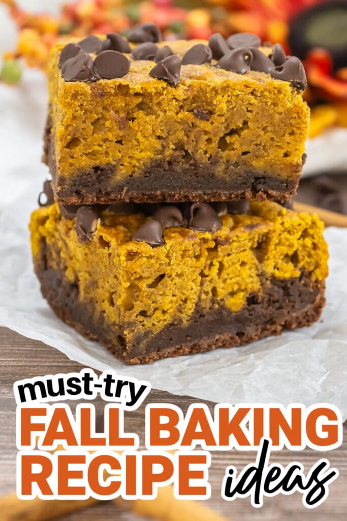 Fall Baking Recipes-Pumpkin Brownies