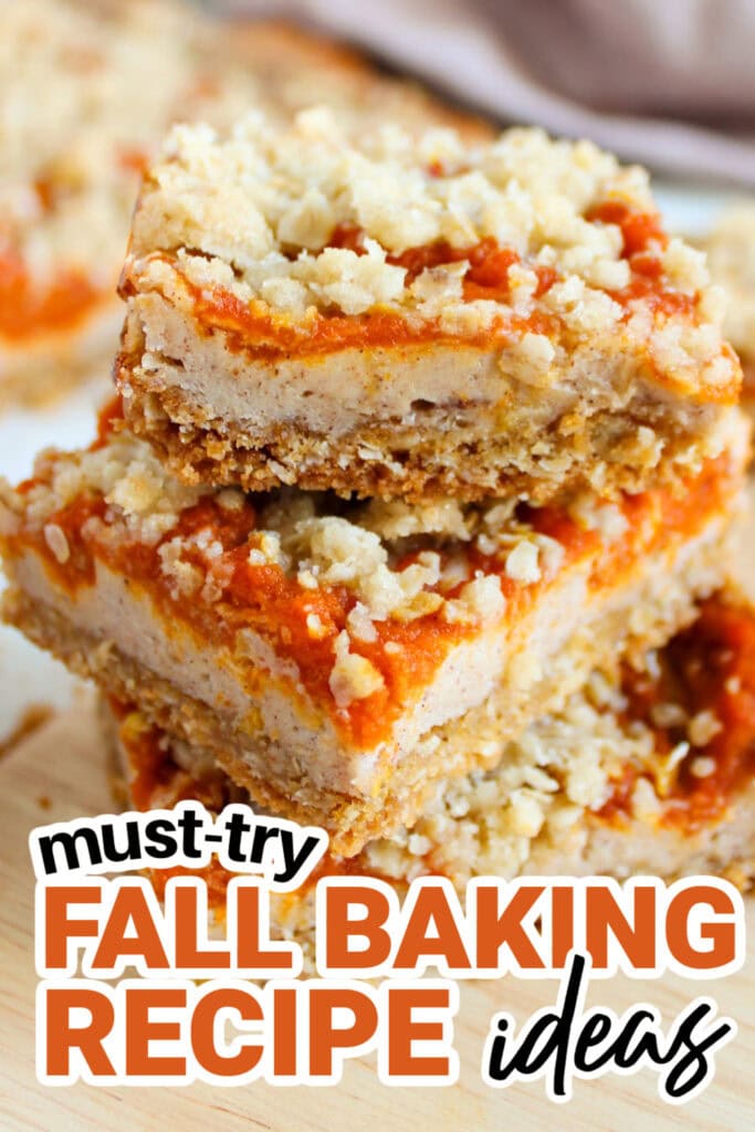 Fall Baking Recipes-Pumpkin Cream Cheese Bars