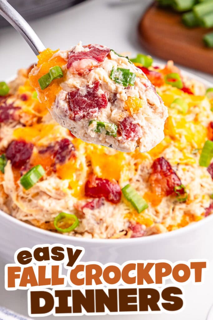 Fall Crockpot Dinner Ideas-Slow Cooker Crack Chicken