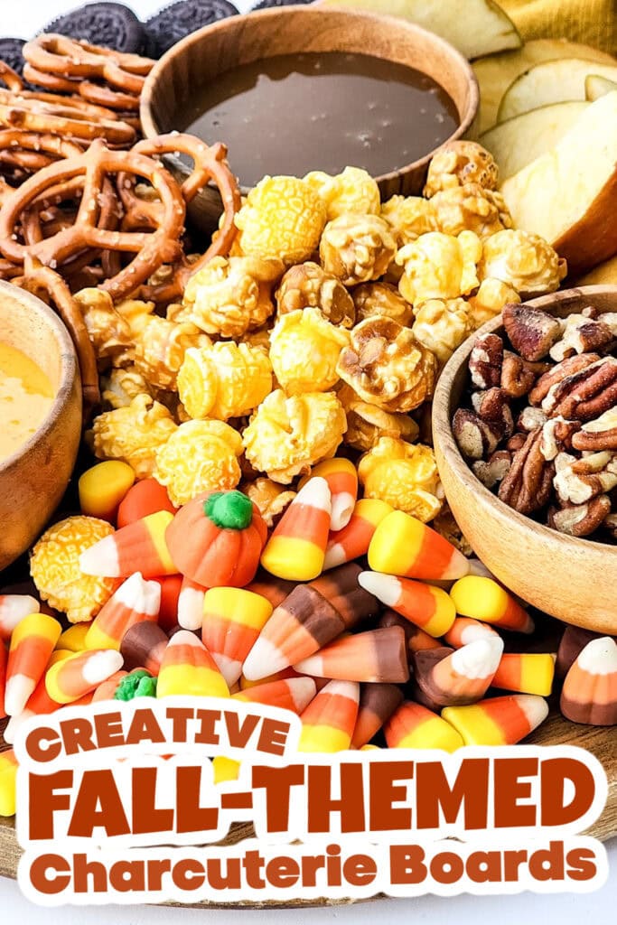 Fall Themed Charcuterie Boards-Autumn Charcuterie Snack Board