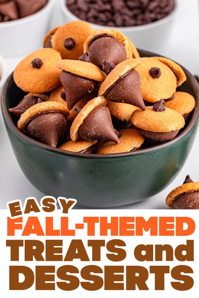 Fall Treats and Desserts-Acorn Kiss Cookie